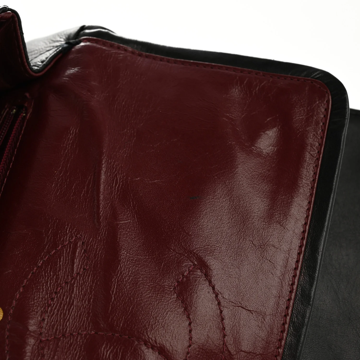 Lambskin Medium Double Flap Black - Image 12