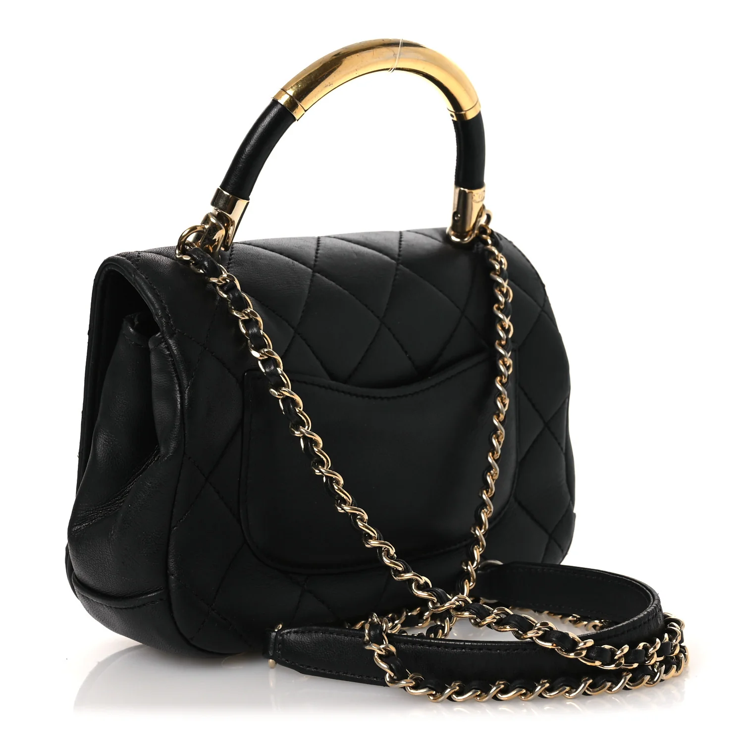 Lambskin Mini Carry Chic Flap Black - Image 3