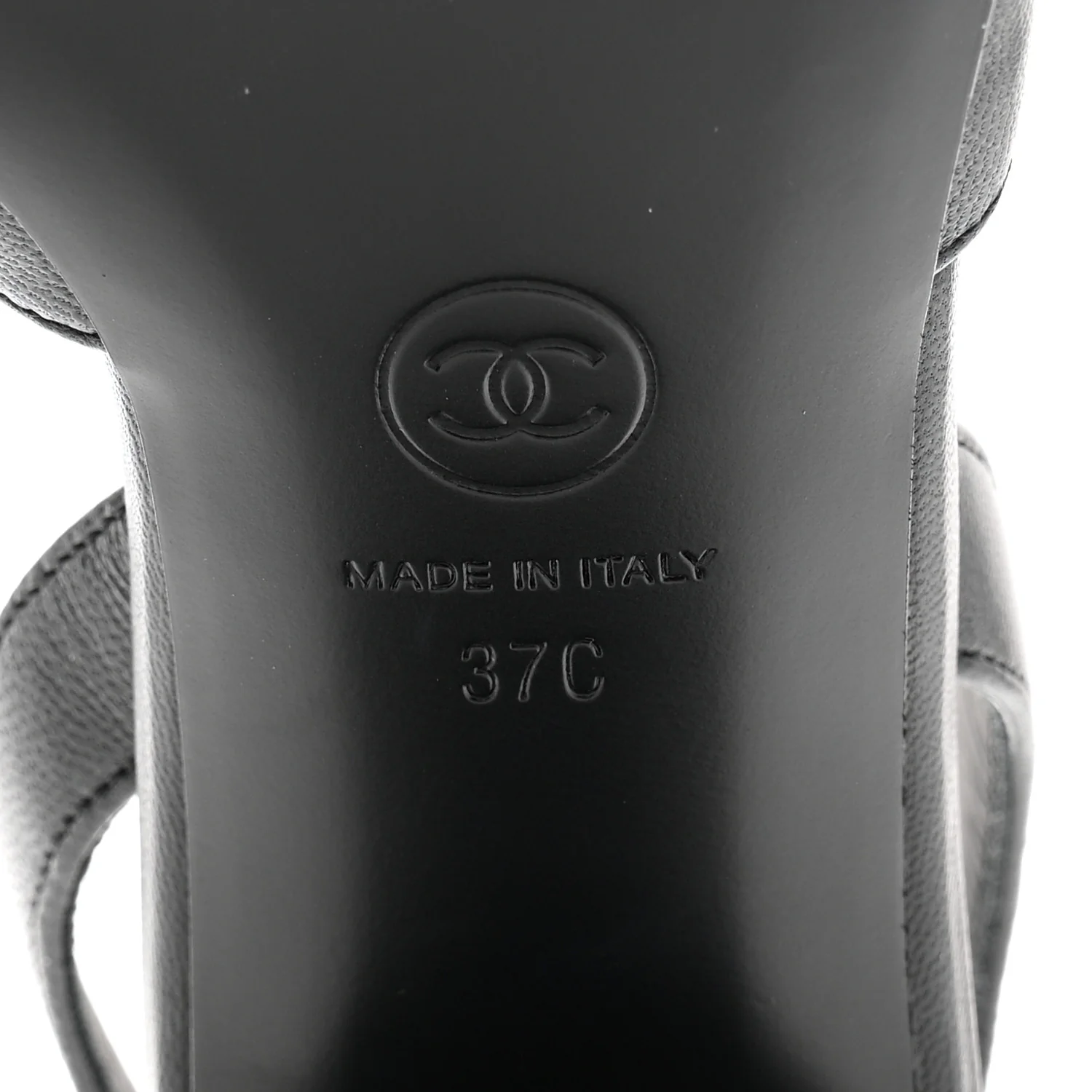 Lambskin Patent Calfskin Cap Toe CC Slingback Pumps 37 Black Green - Image 7