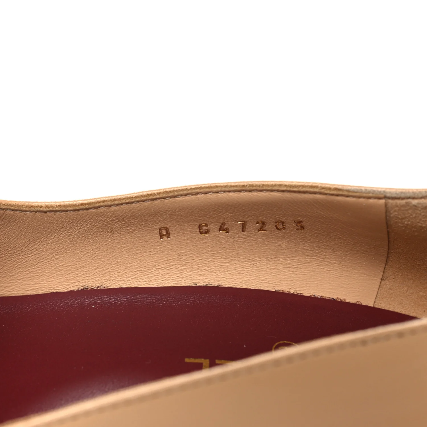 Lambskin Patent Calfskin Cap Toe Pumps 37 Beige Black - Image 7