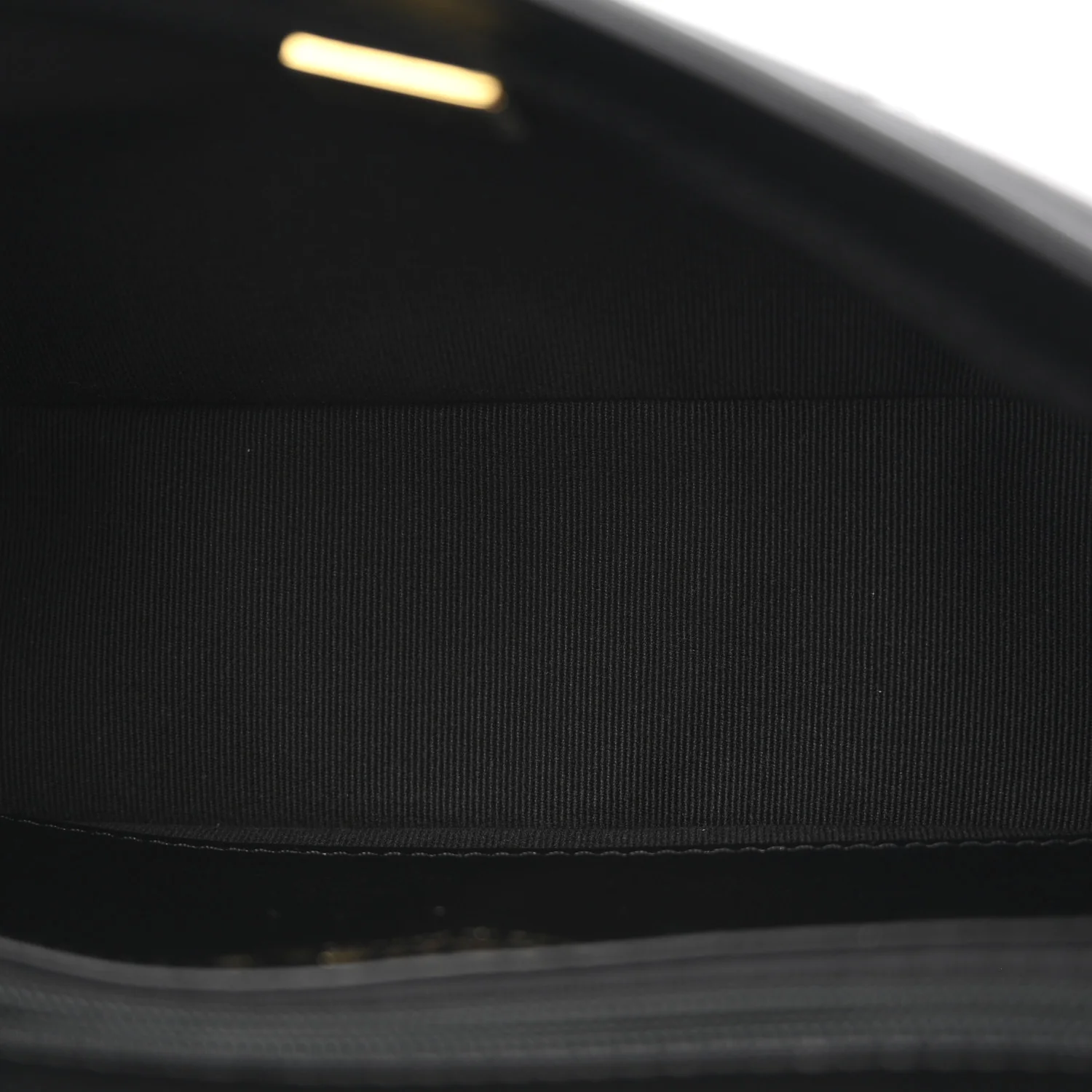 Lambskin Quilted Bicolor Flap Black Beige - Image 5