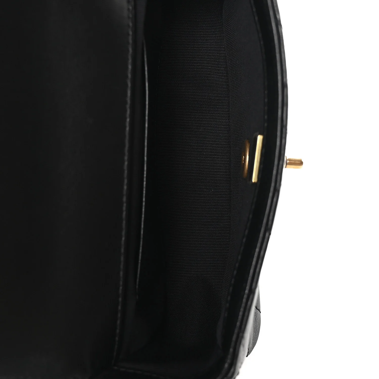 Lambskin Quilted Bijoux Chain Mini Top Handle Flap Black - Image 5