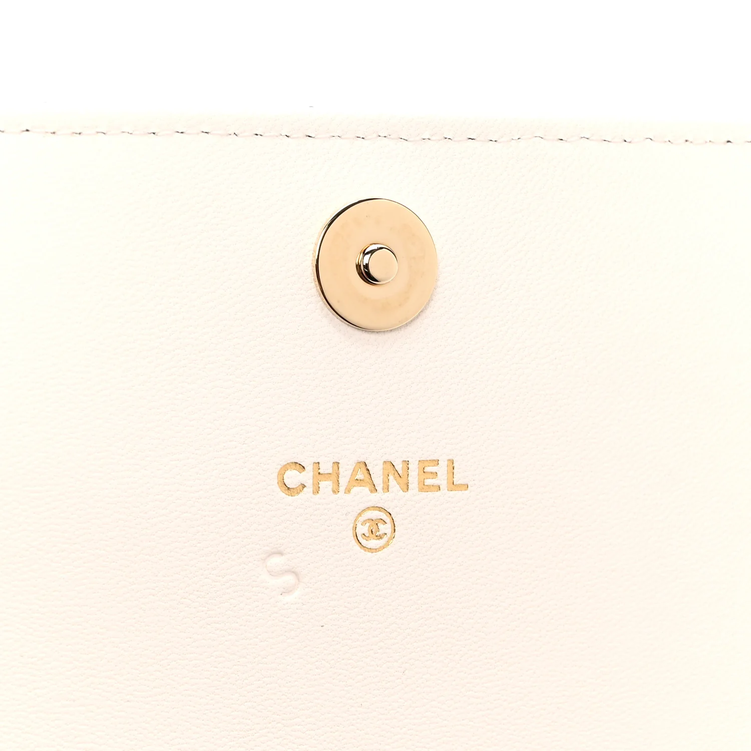 Lambskin Quilted Book Wallet On Chain WOC Black - Image 6