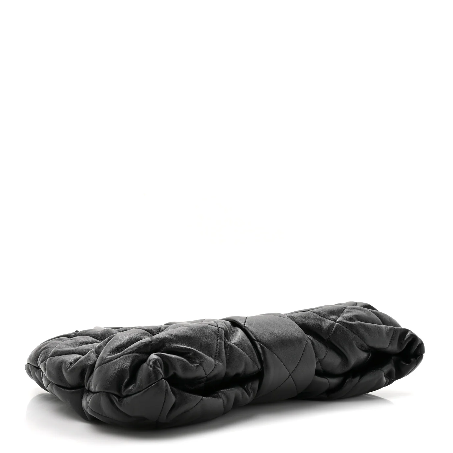 Lambskin Quilted Bow Bag Black - Image 4