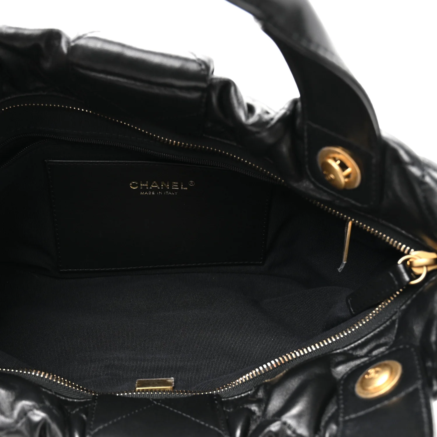 Lambskin Quilted Bow Bag Black - Image 5