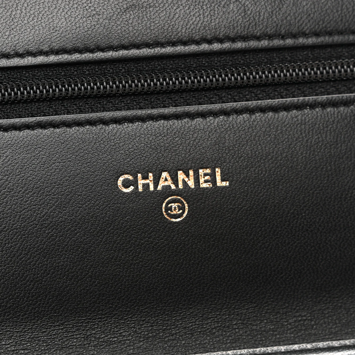 Lambskin Quilted Boy Wallet On Chain WOC Black - Image 6
