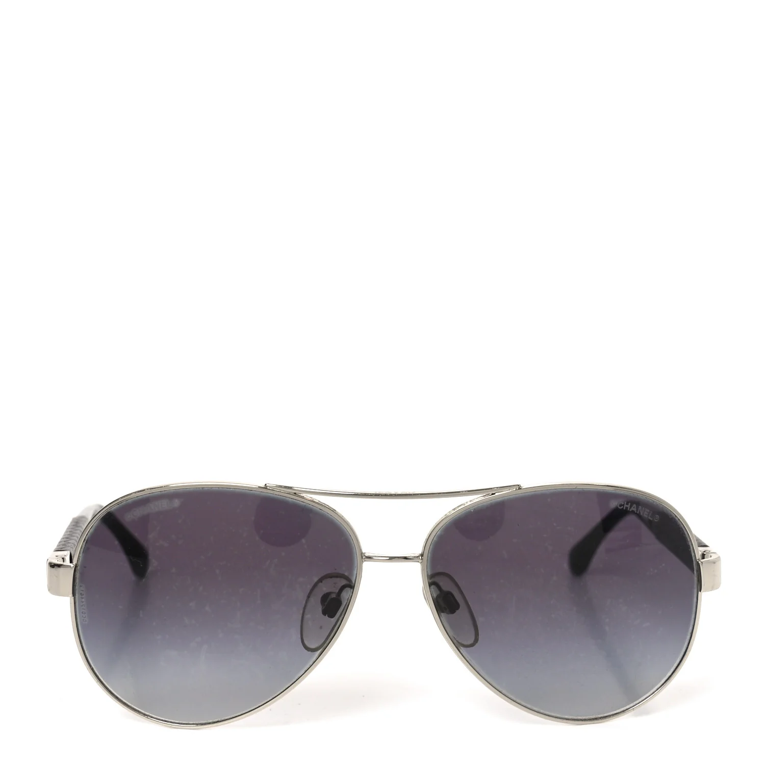 Lambskin Quilted CC 4195-Q Sunglasses Silver - Image 2