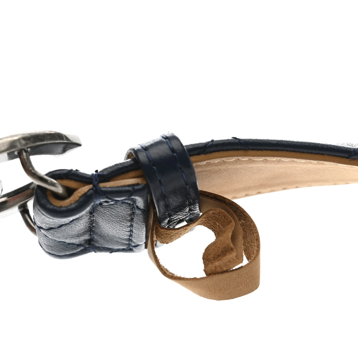 Lambskin Quilted CC Belt 90 36 Blue - Image 7