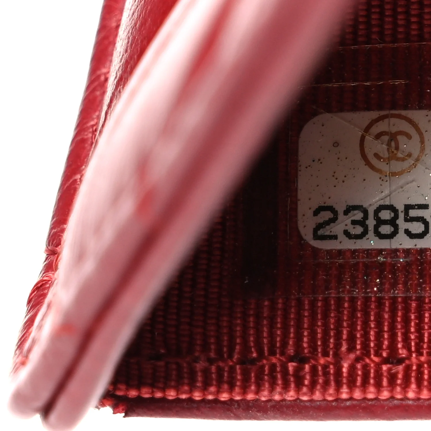 Lambskin Quilted CC French Wallet Red - Image 8