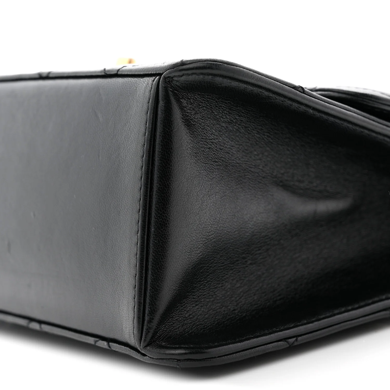 Lambskin Quilted CC Logo Mini Flap Black - Image 10