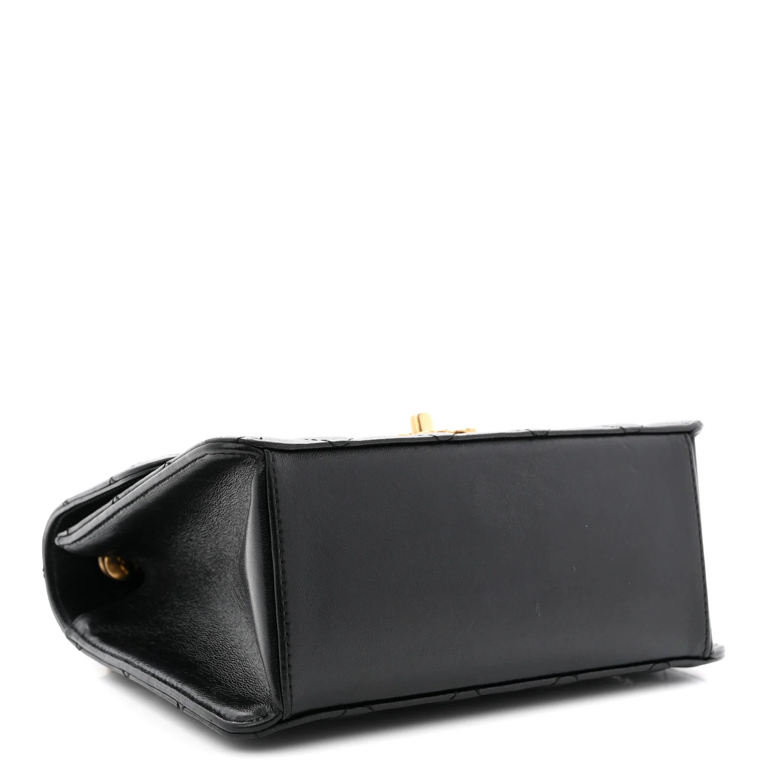 Lambskin Quilted CC Logo Mini Flap Black - Image 4