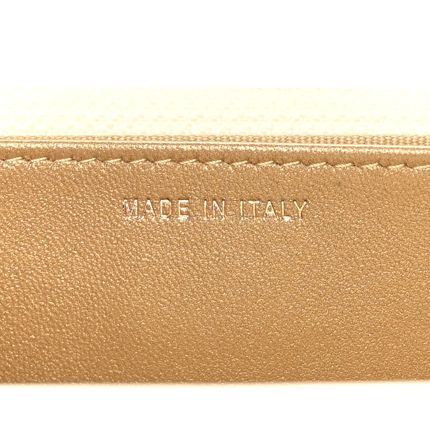 Lambskin Quilted CC Pearl Crush Wallet on Chain WOC White - Image 8