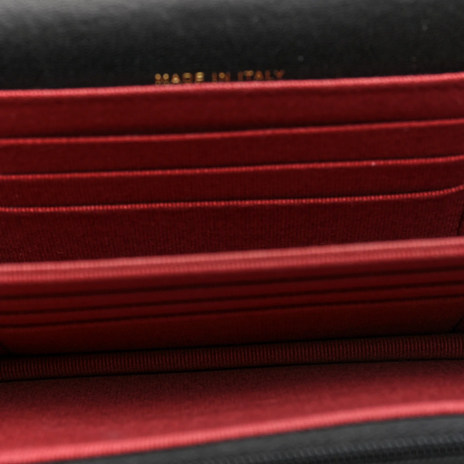 Lambskin Quilted CC Pearl Enamel Clutch on Chain WOC Black - Image 5