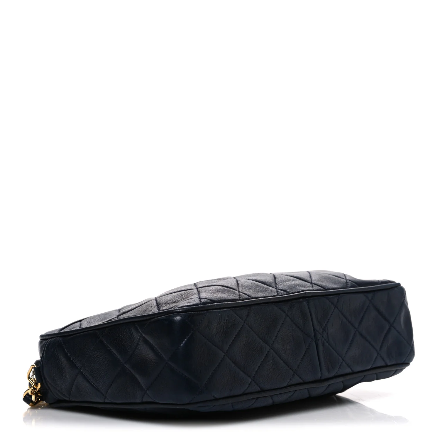 Lambskin Quilted CC Tassel Camera Case Navy - Image 3