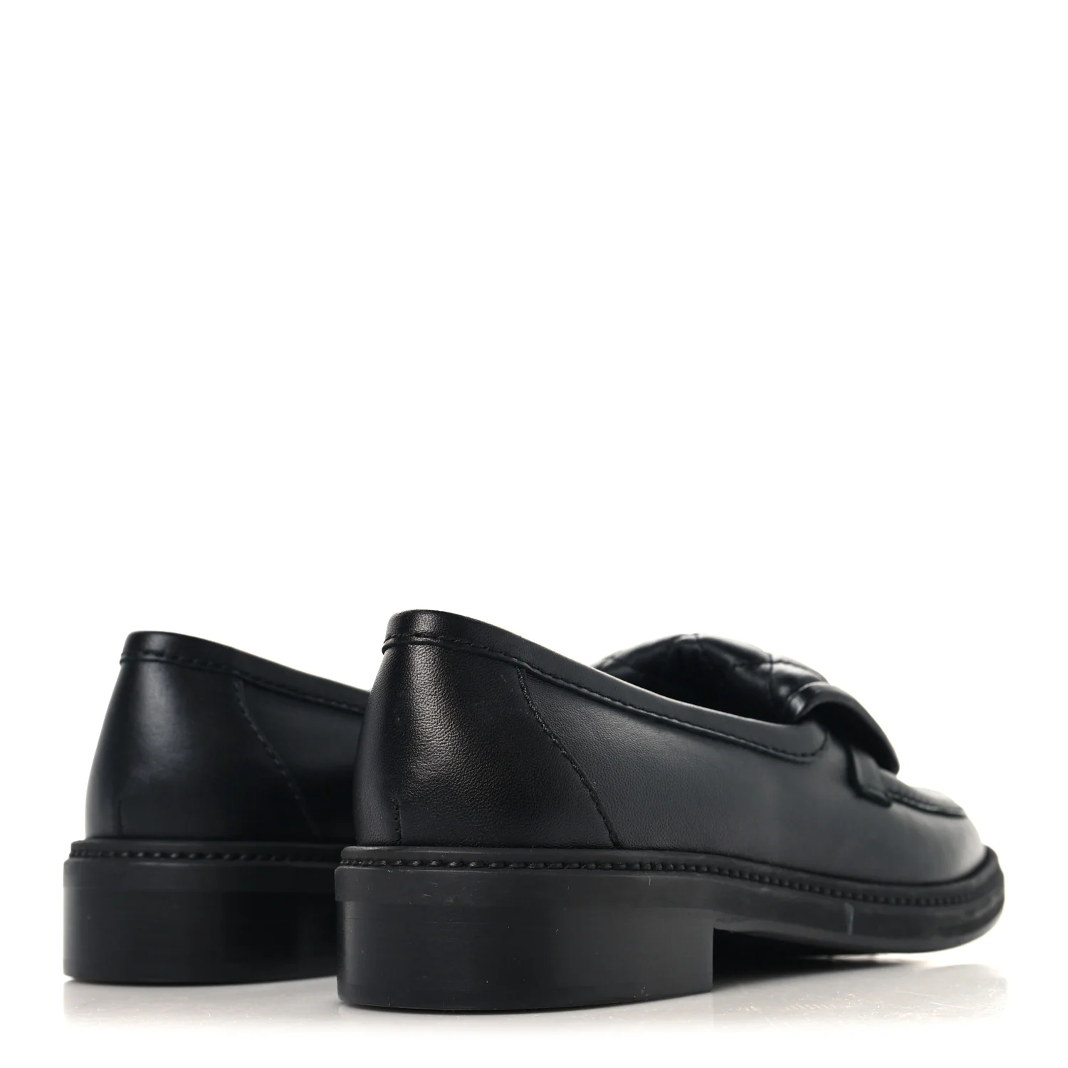 Lambskin Quilted CC Turnlock Loafers 38 Black - Image 5