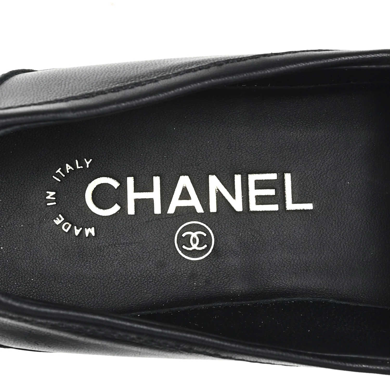 Lambskin Quilted CC Turnlock Loafers 38.5 Black - Image 9