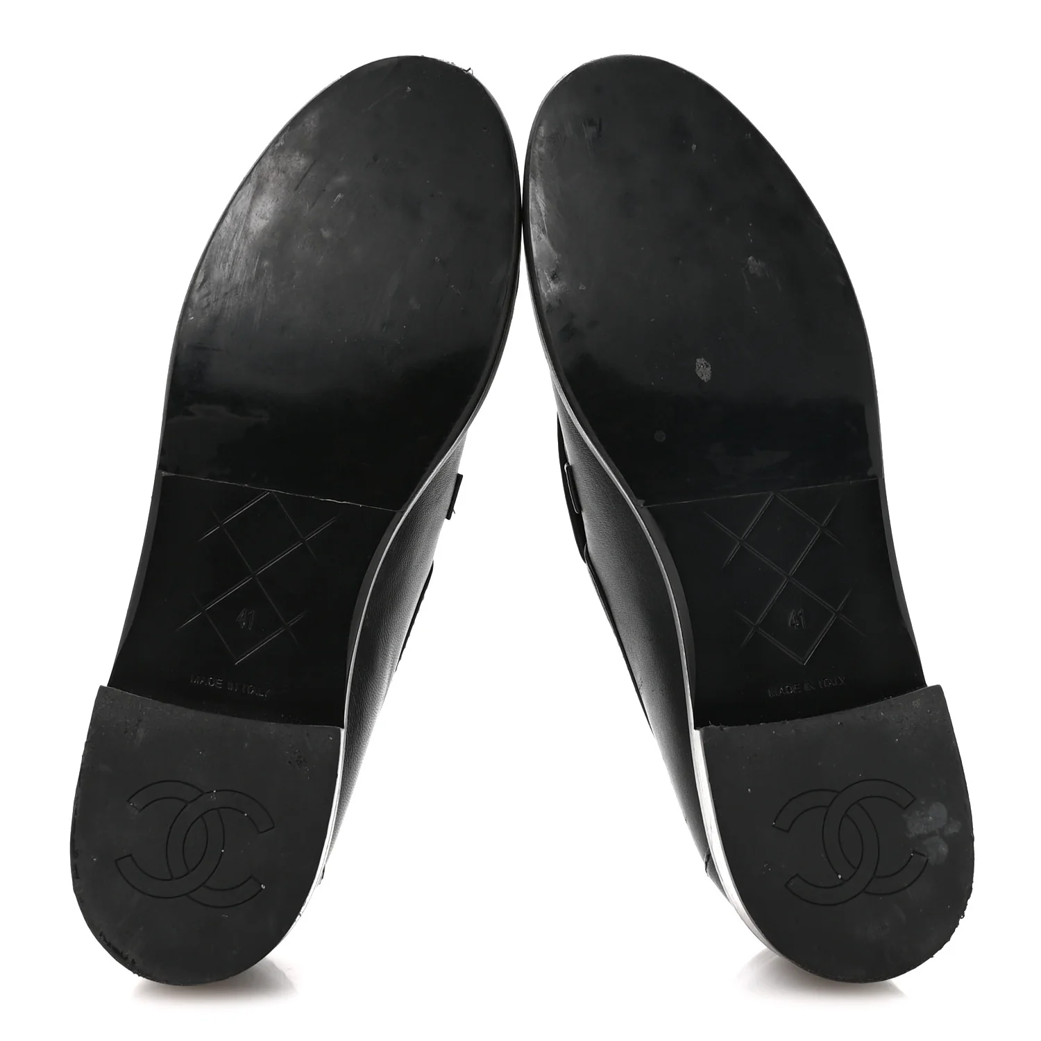 Lambskin Quilted CC Turnlock Loafers 41 Black - Image 6