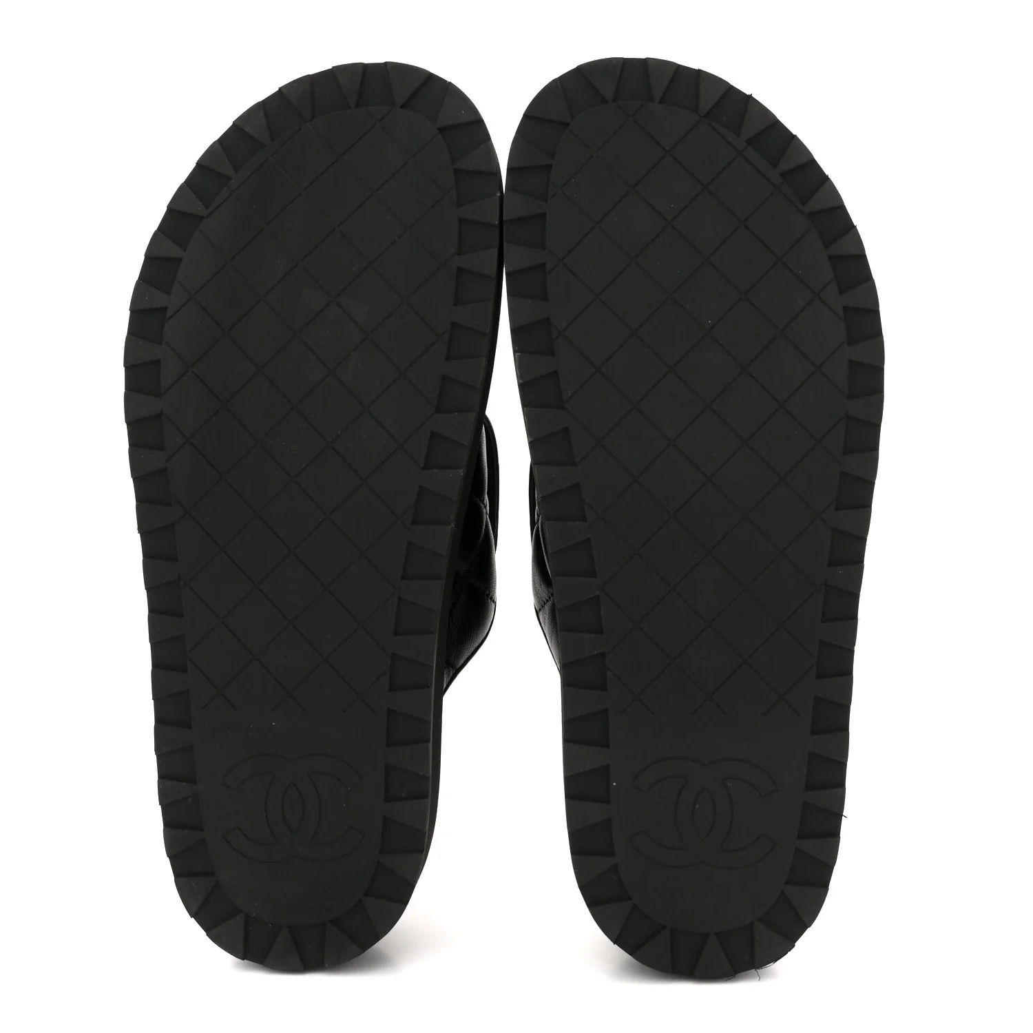 Lambskin Quilted CC Turnlock Mules 38.5 Black - Image 6