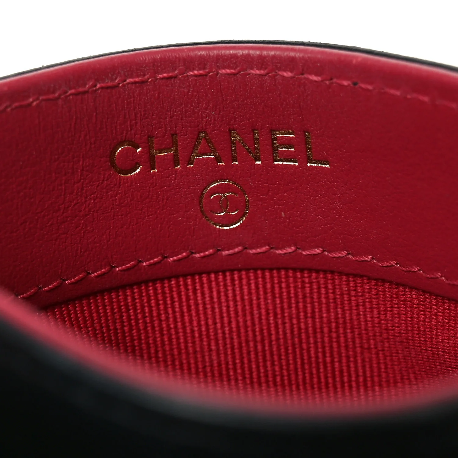 Lambskin Quilted Chanel 19 Card Holder Black - Image 5
