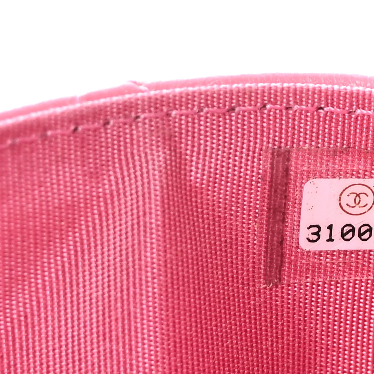 Lambskin Quilted Chanel 19 Card Holder Pink - Image 8