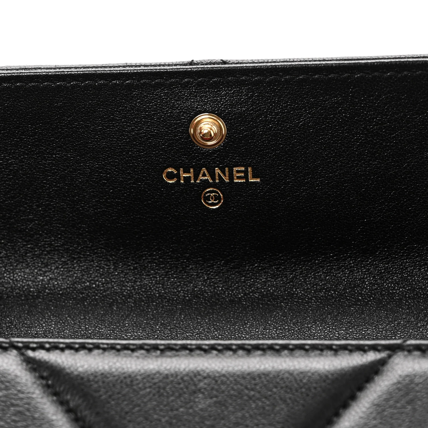 Lambskin Quilted Chanel 19 Flap Wallet Black - Image 6