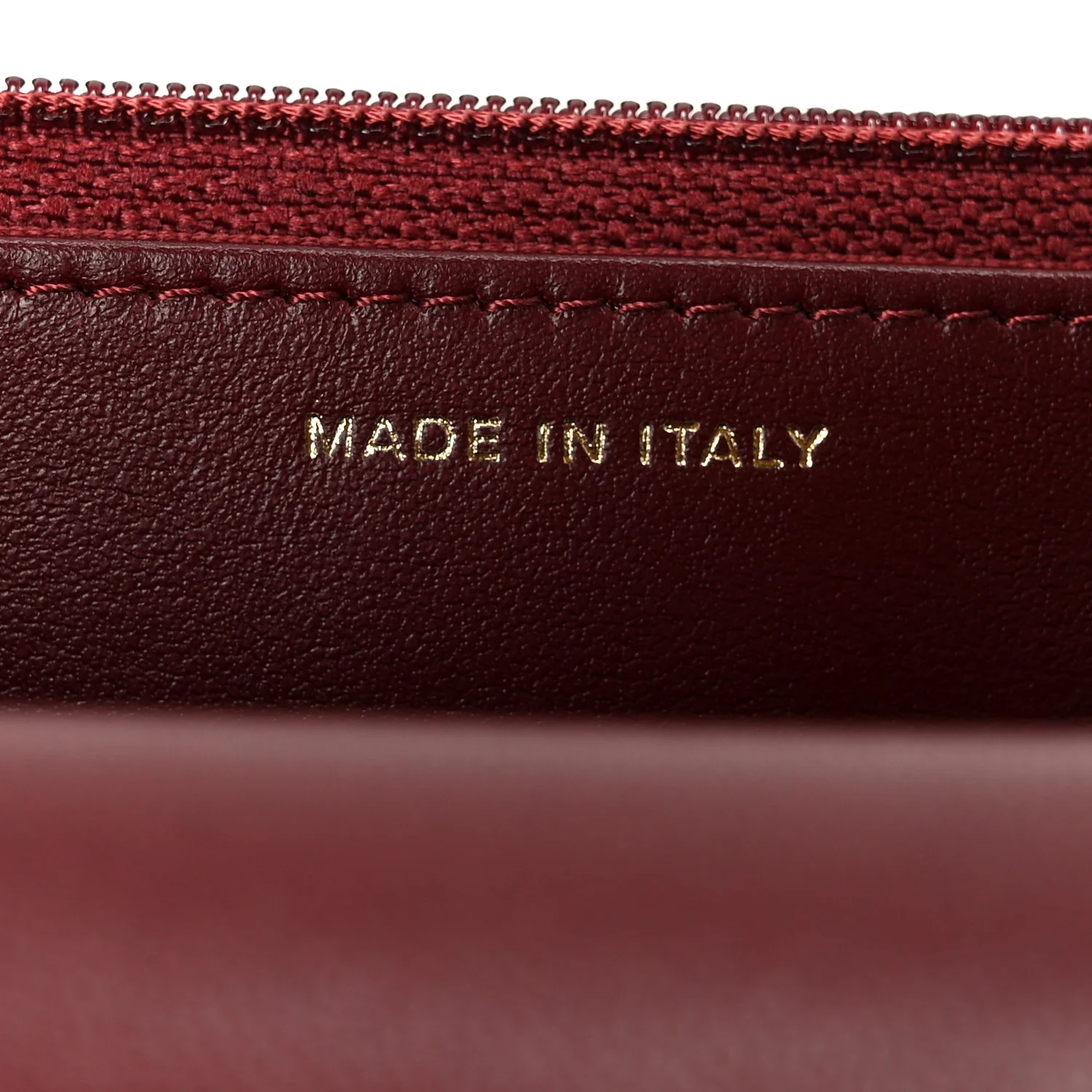 Lambskin Quilted Chanel 19 Wallet On Chain WOC Burgundy - Image 7