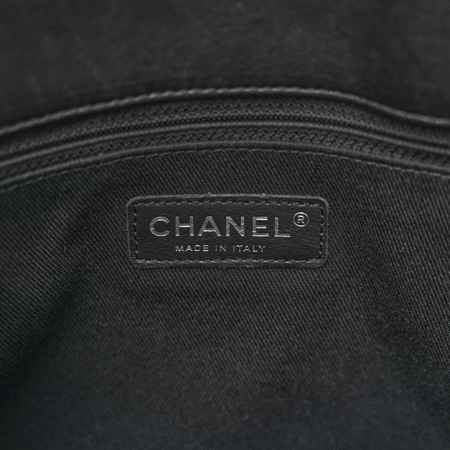 Lambskin Quilted Chic and Soft Shopping Tote Black - Image 6