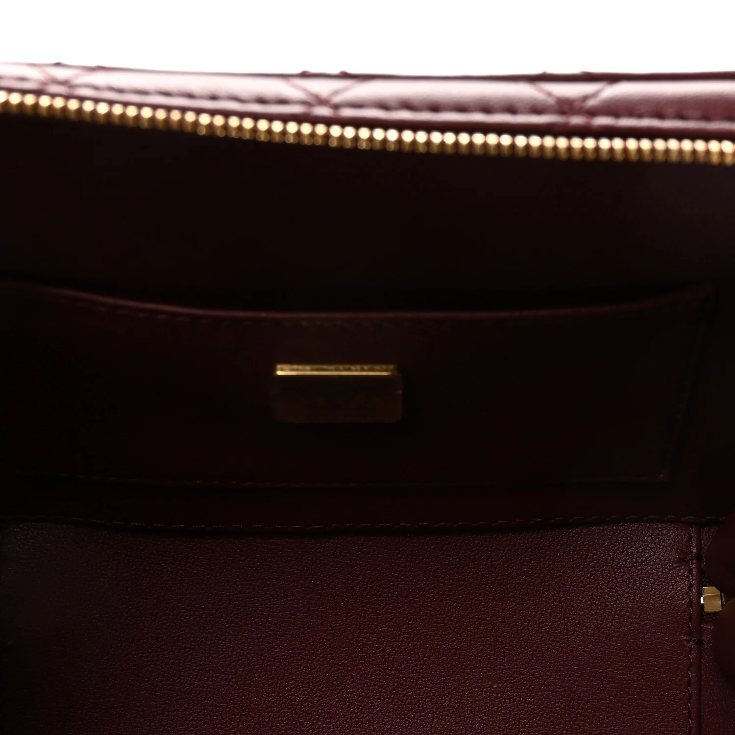 Lambskin Quilted Coco Click Bag Burgundy - Image 5