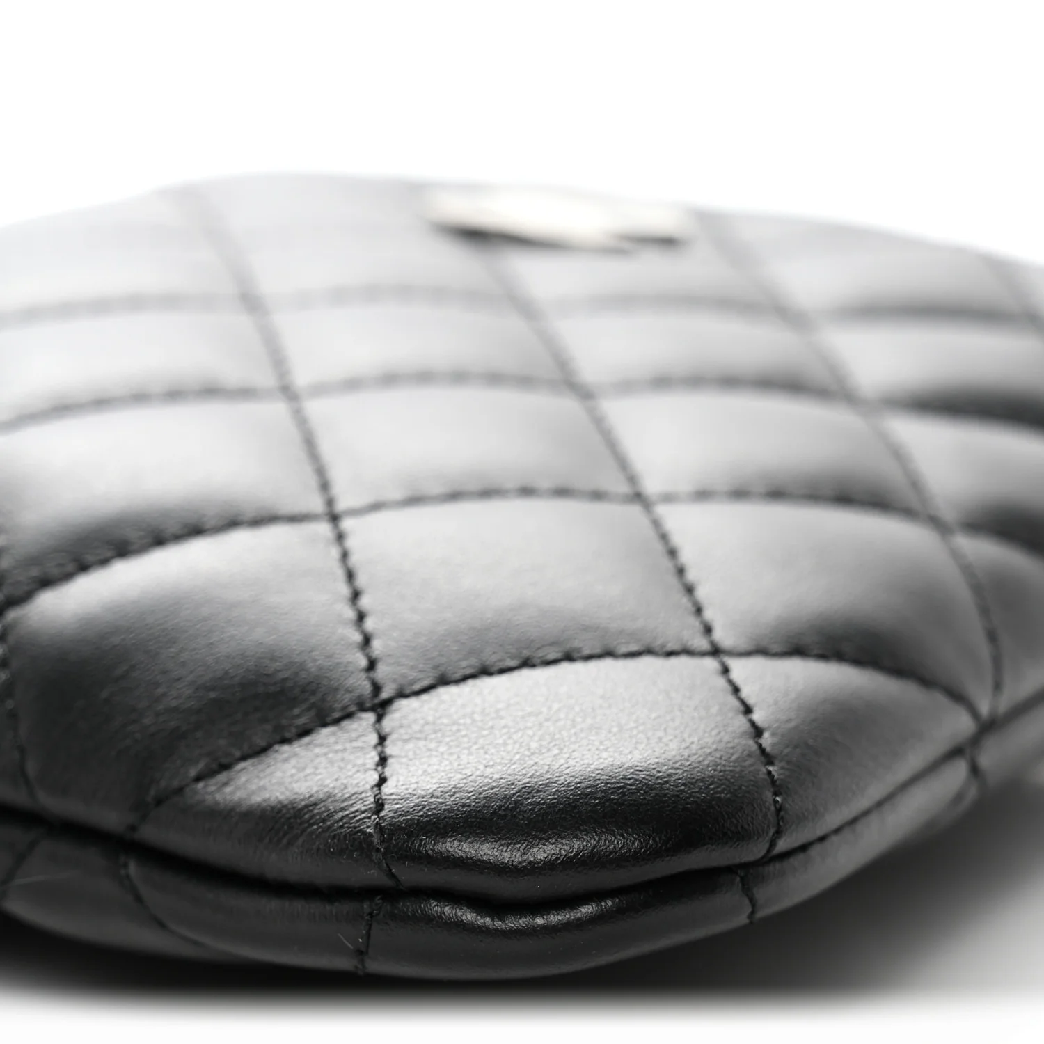 Lambskin Quilted Crossbody Bag Black - Image 10