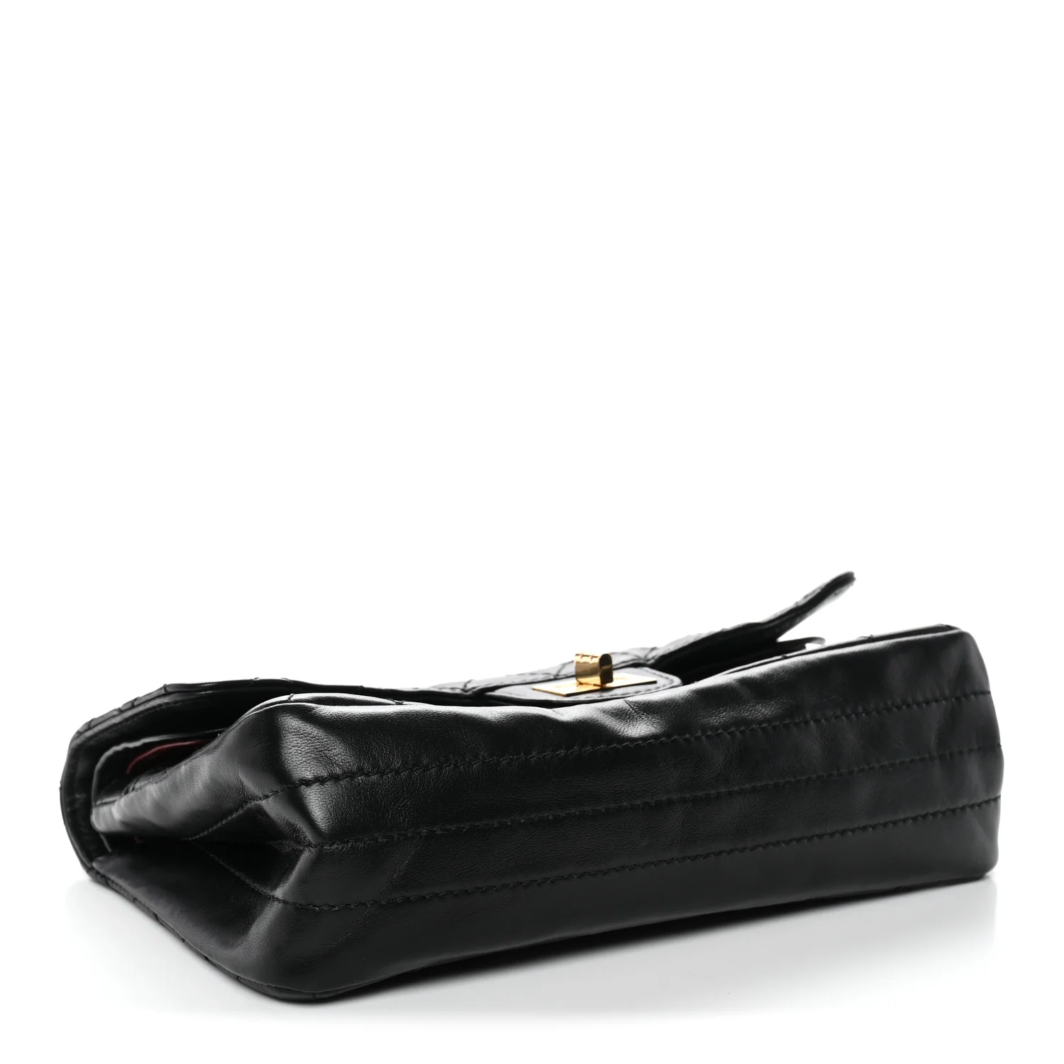 Lambskin Quilted Crush 2.55 Reissue 225 Flap Black - Image 4