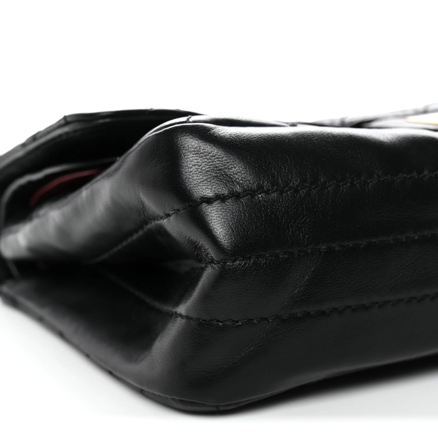 Lambskin Quilted Crush 2.55 Reissue 225 Flap Black - Image 9