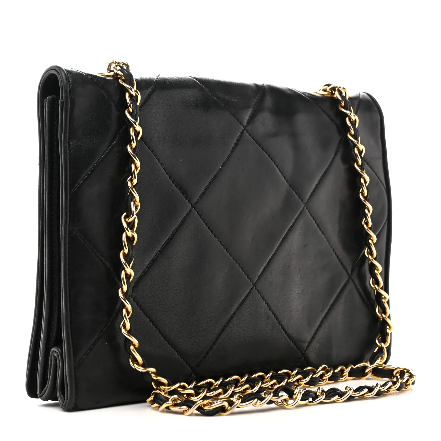 Lambskin Quilted Diamond CC Flap Black - Image 3