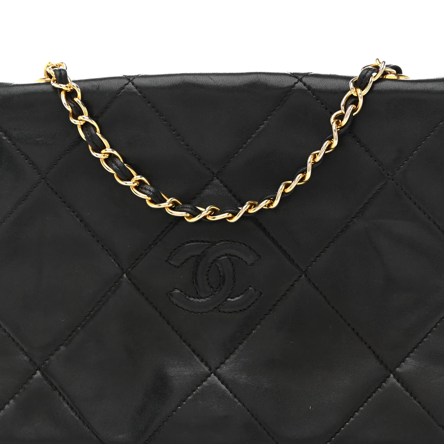 Lambskin Quilted Diamond CC Flap Black - Image 9