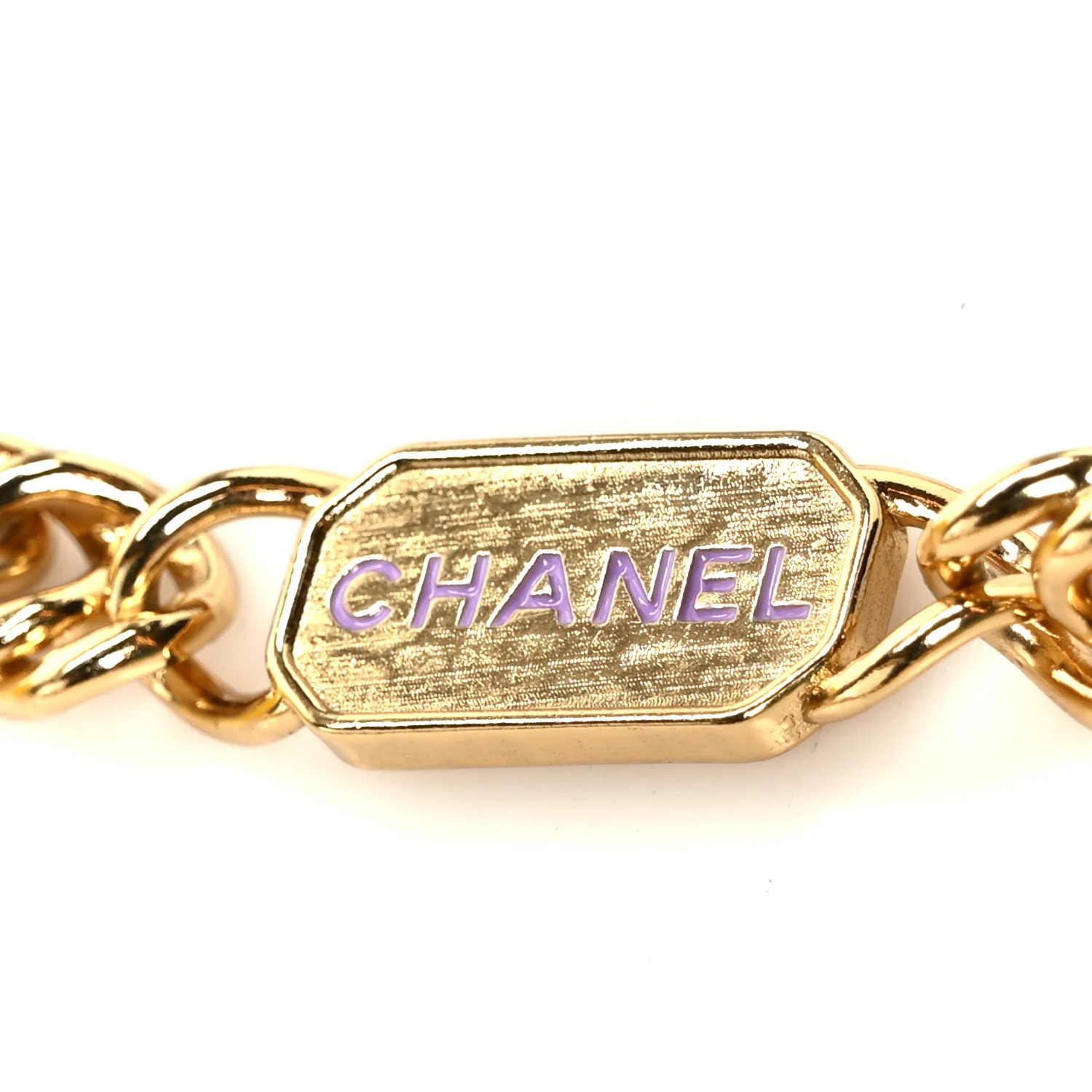 Lambskin Quilted Enamel Logo Flap Card Holder On Chain Yellow - Image 15