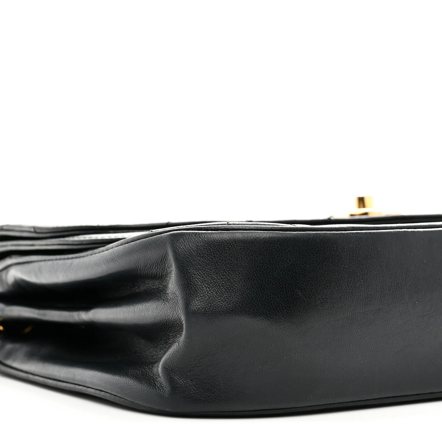 Lambskin Quilted Flap Bag Black - Image 10