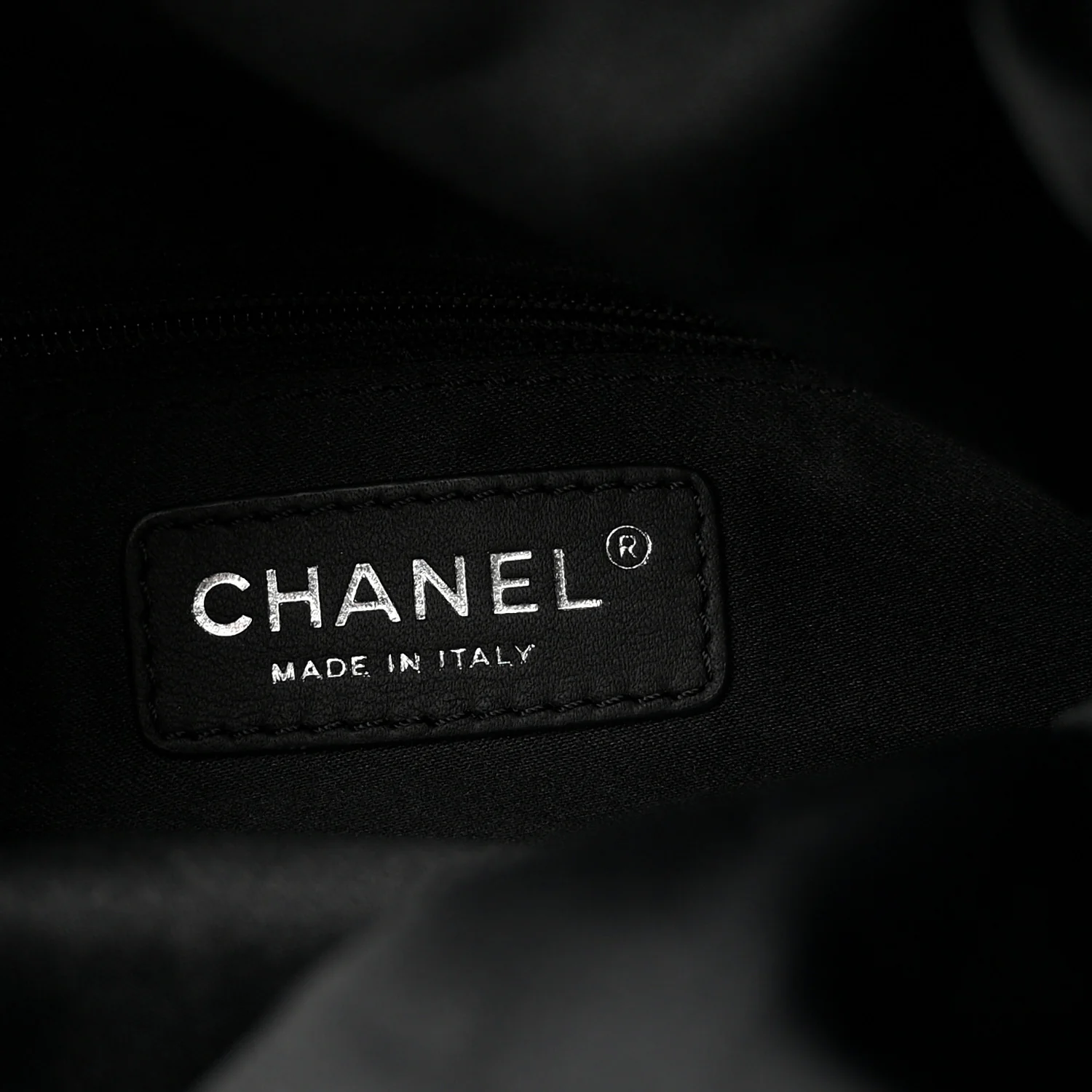Lambskin Quilted Jumbo Grocery By Chanel Drawstring Shopping Bag Black - Image 6