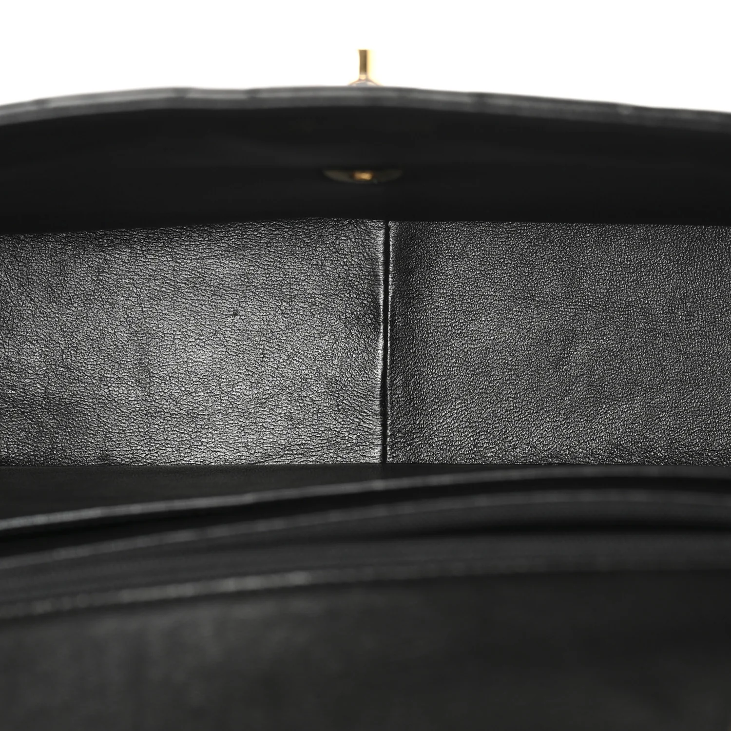 Lambskin Quilted Jumbo Single Flap Black - Image 5
