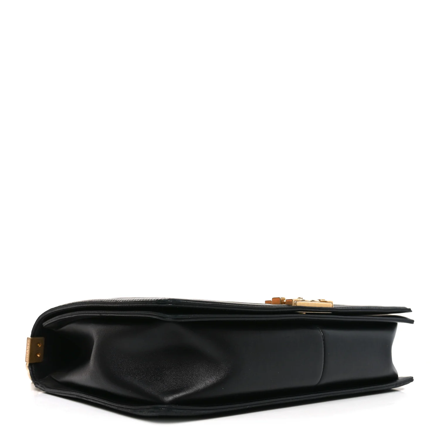 Lambskin Quilted Large Boy Flap Black - Image 4
