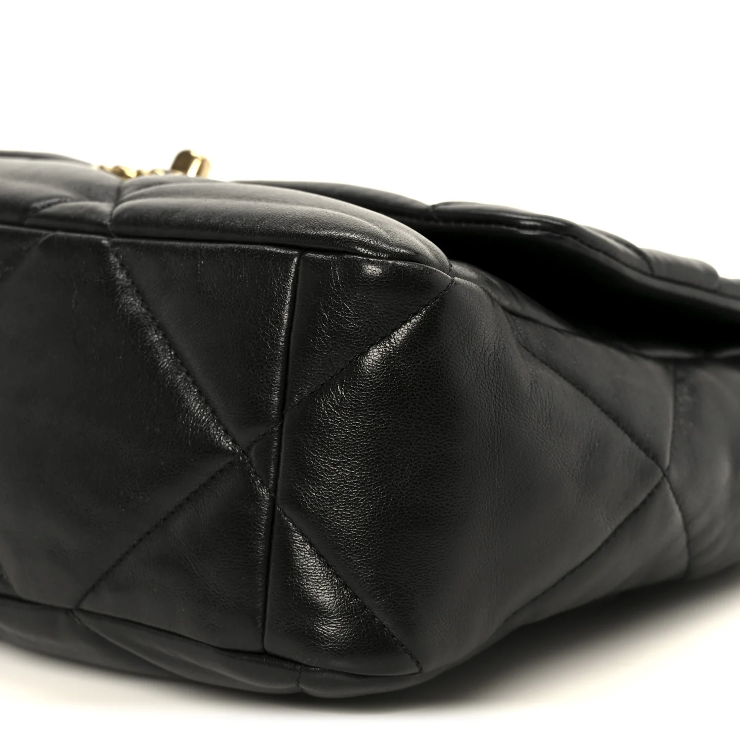 Lambskin Quilted Large Chanel 19 Flap Black - Image 10