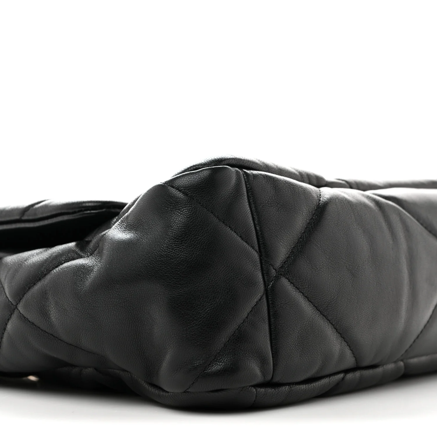 Lambskin Quilted Large Chanel 19 Flap Black - Image 9