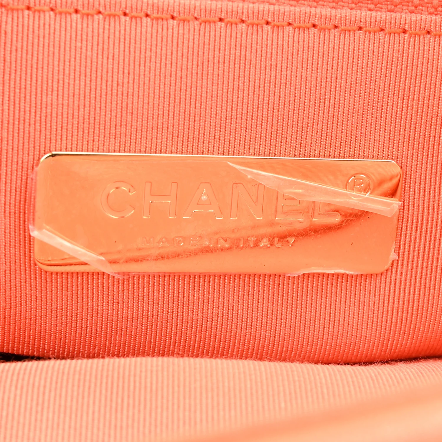 Lambskin Quilted Large Chanel 19 Flap Orange - Image 6