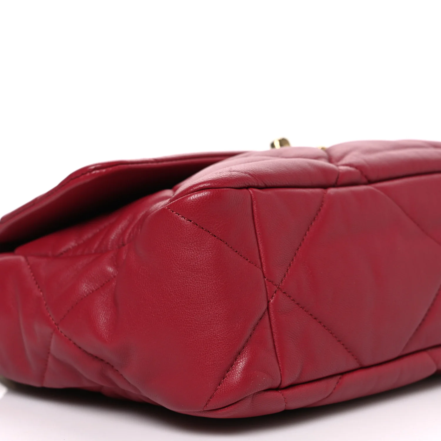 Lambskin Quilted Large Chanel 19 Flap Red - Image 8