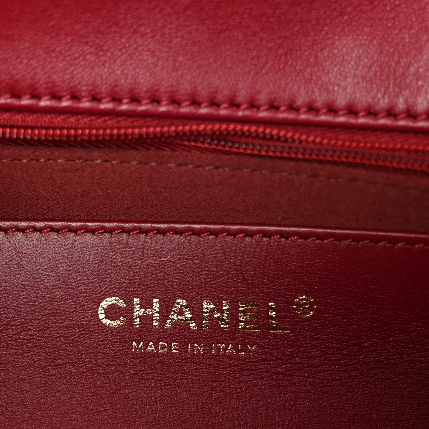 Lambskin Quilted Large Flap Red - Image 5