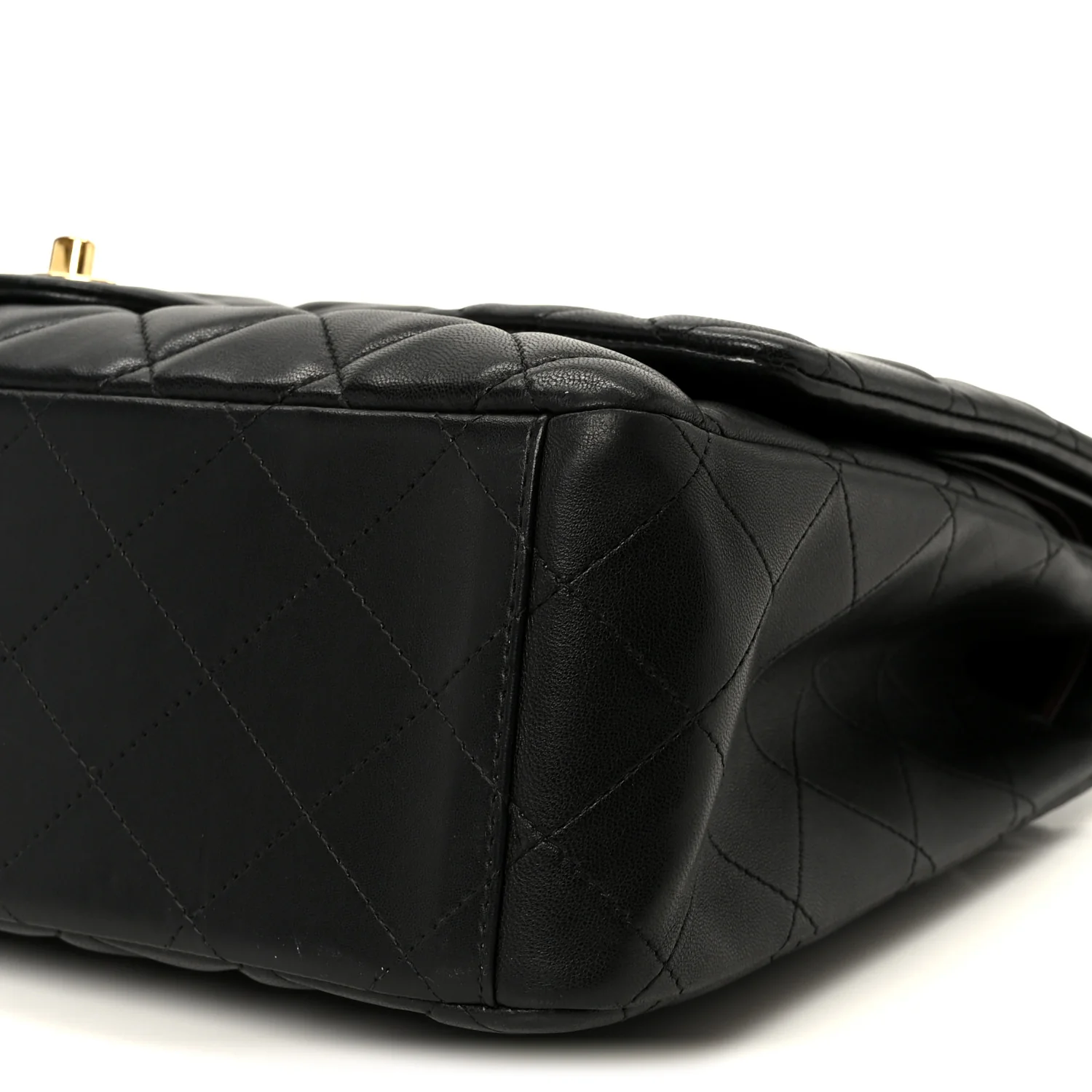 Lambskin Quilted Maxi Double Flap Black - Image 10