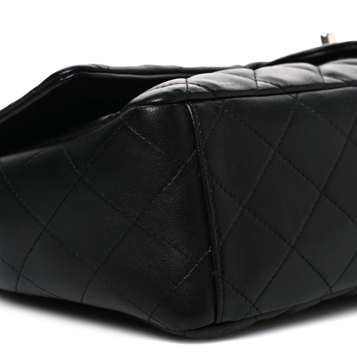Lambskin Quilted Maxi Single Flap Black - Image 9