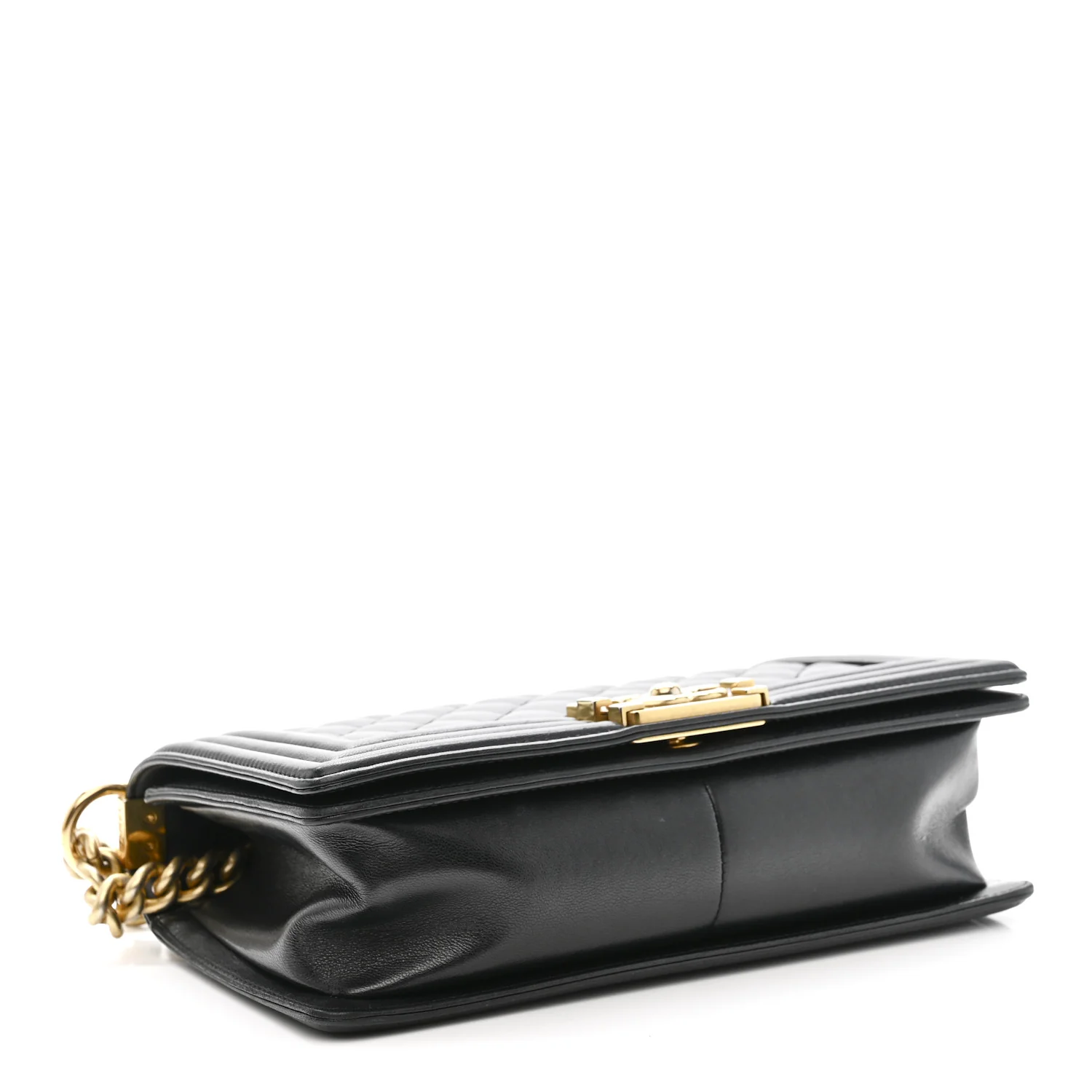 Lambskin Quilted Medium Boy Flap Black - Image 4