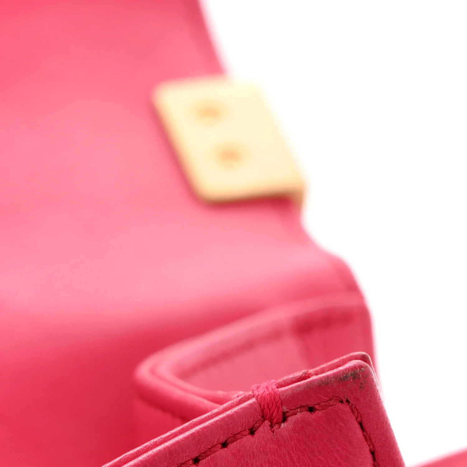 Lambskin Quilted Medium Boy Flap Fuchsia - Image 13