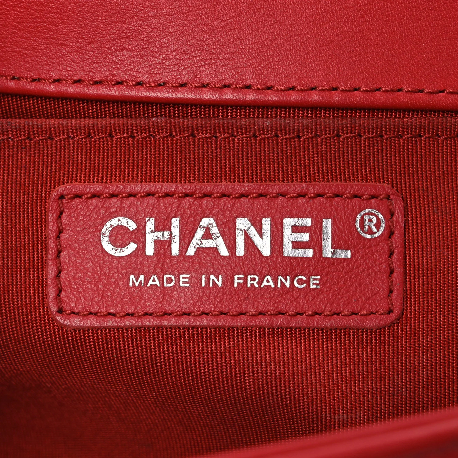 Lambskin Quilted Medium Boy Flap Red - Image 6