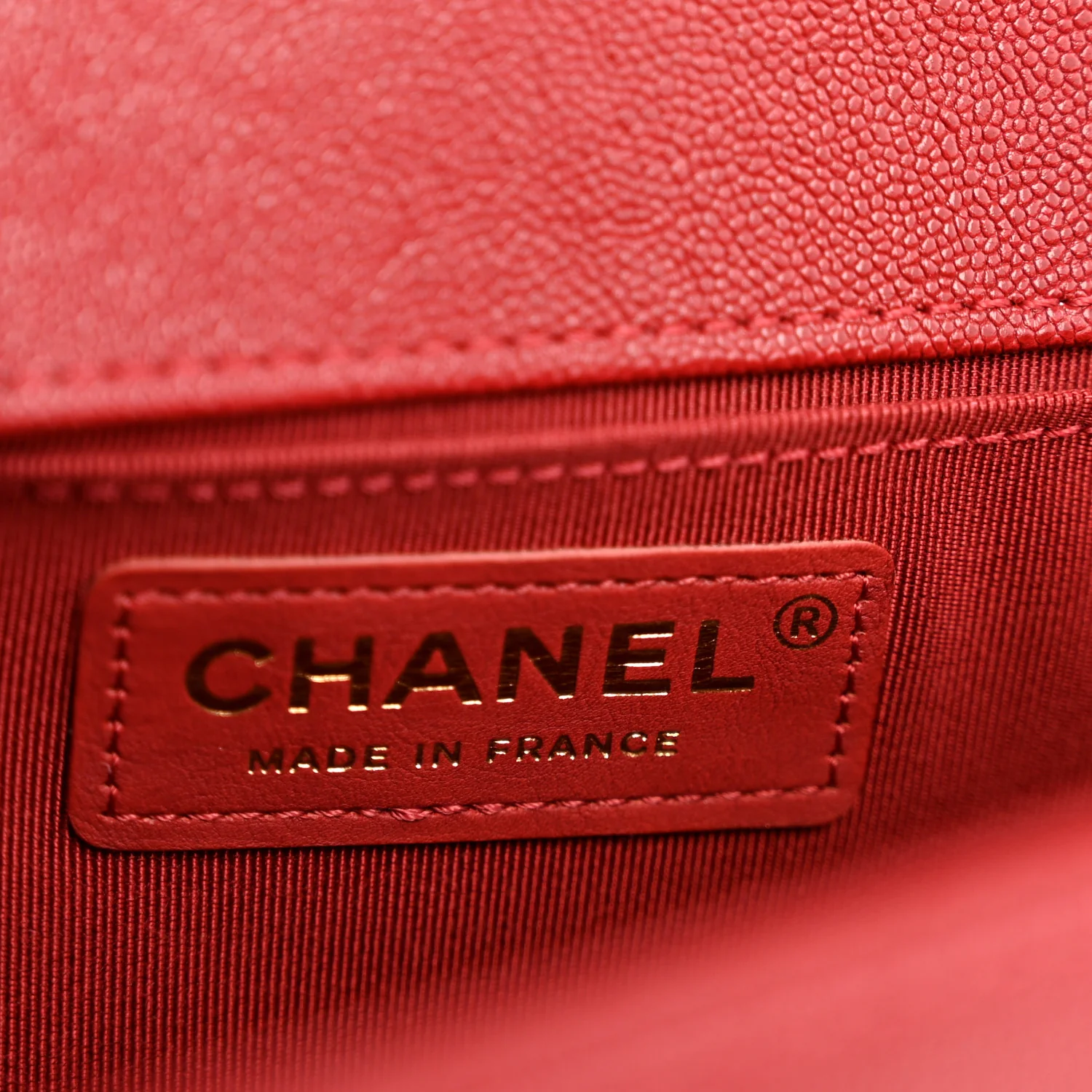 Lambskin Quilted Medium Boy Flap Red - Image 6