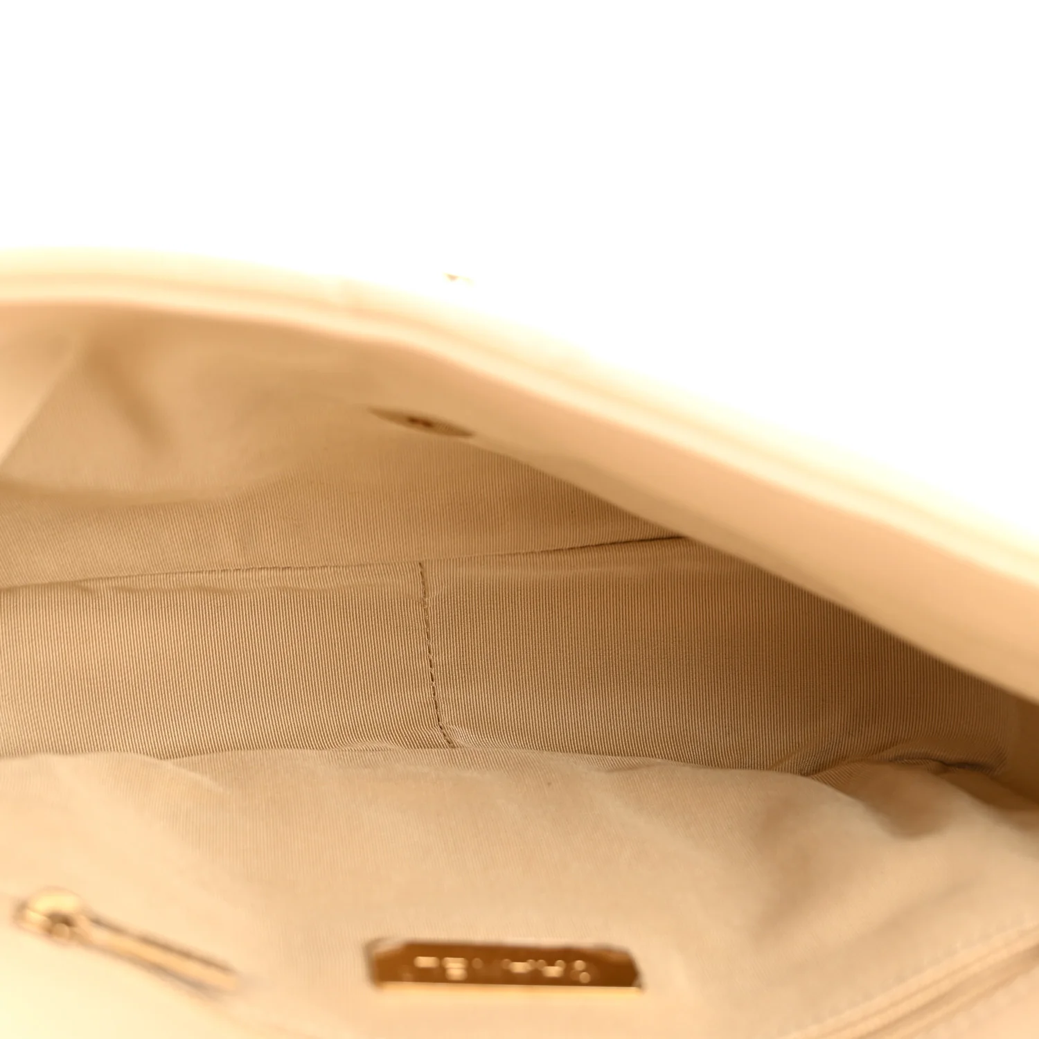 Lambskin Quilted Medium Chanel 19 Flap Beige - Image 5